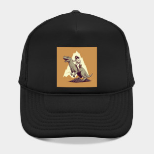 Jesus riding t rex, Funny Christian Design Hat