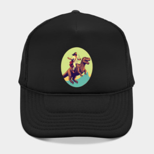 Jesus riding t rex, Funny Christian Design Hat