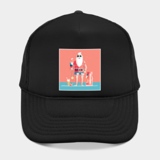 Funny Santa Tropical Christmas Hat