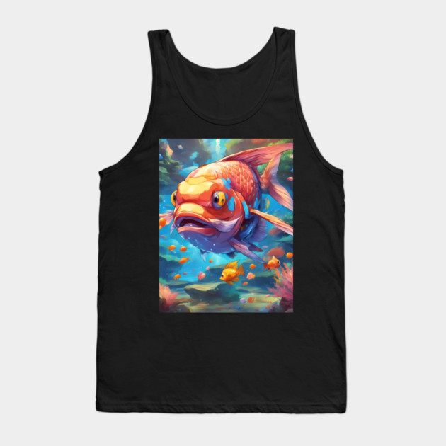 Furious Fins Tank Top by animegirlnft