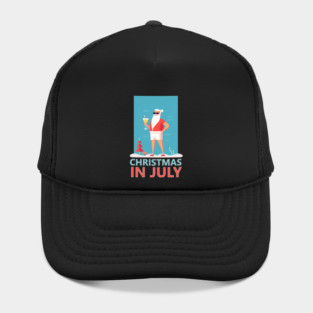 Xmas in July, Funny Santa Tropical Christmas Hat