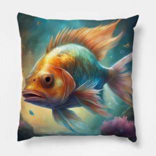 Fierce Aquatic Rebellion Pillow