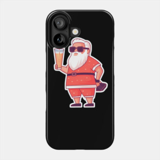 Funny Santa Tropical Christma Phone Case