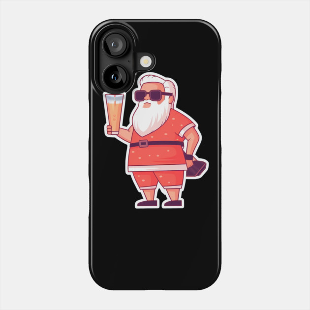Funny Santa Tropical Christma Phone Case by logiamerch