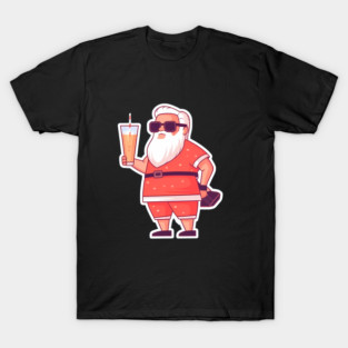 Funny Santa Tropical Christma T-Shirt