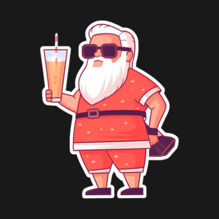 Funny Santa Tropical Christma T-Shirt