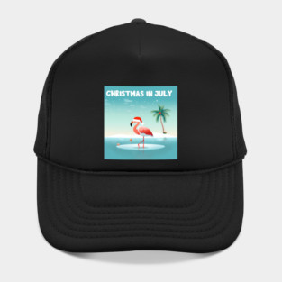 Xmas in July, Funny Flamingo Santa Tropical Christmas Hat