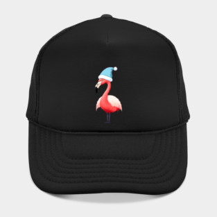 Funny Flamingo Santa Tropical Christmas Hat
