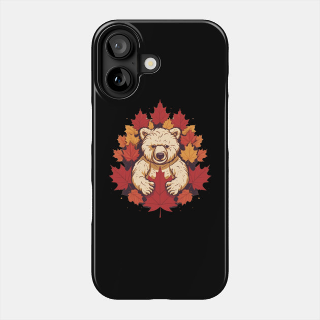 Bear with Maple leafs Canada Phone Case by logiamerch