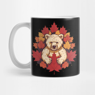 Bear with Maple leafs Canada Mug