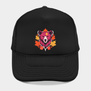 Bear with Maple leafs Canada Hat