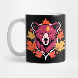 Bear with Maple leafs Canada Mug