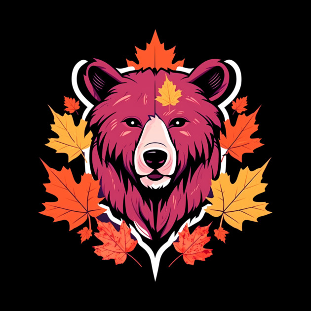 Bear with Maple leafs Canada by logiamerch