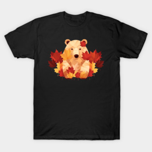 Bear with Maple leafs Canada T-Shirt