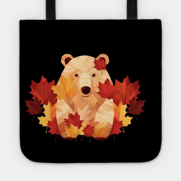 Bear with Maple leafs Canada Tote by logiamerch