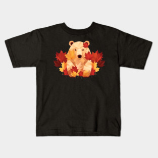 Bear with Maple leafs Canada Kids T-Shirt