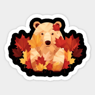Bear with Maple leafs Canada Magnet