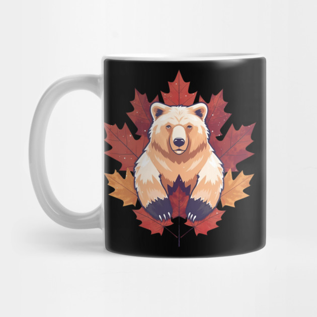 Bear with Maple leafs Canada by logiamerch