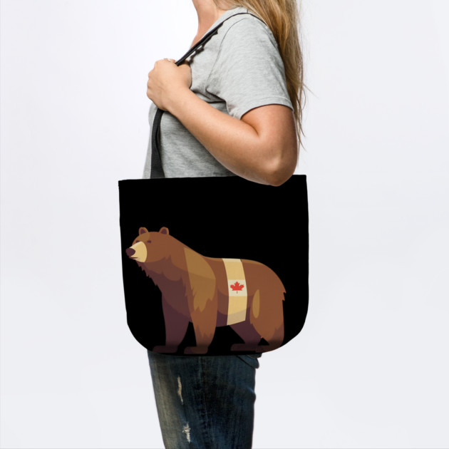 Bear with Maple leafs Canada, Canadian Flag by logiamerch