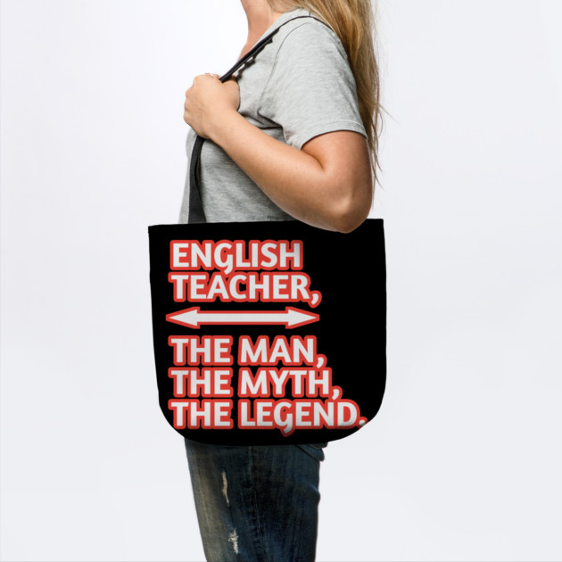 English Teacher  The Man The Myth The Legend, Gift for male english teacher by BlackMeme94