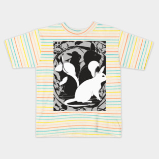Chinchillas Shadow Silhouette Anime Style Collection No. 7 Kids T-Shirt