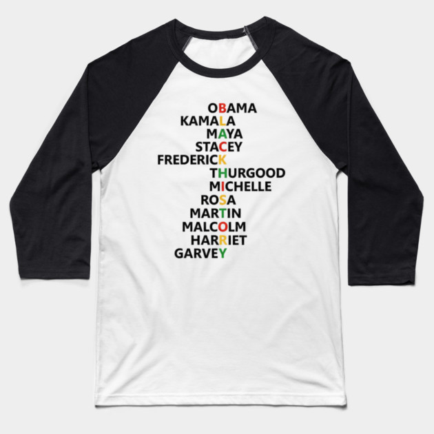 black-history Baseball T-Shirt by BlackMeme94