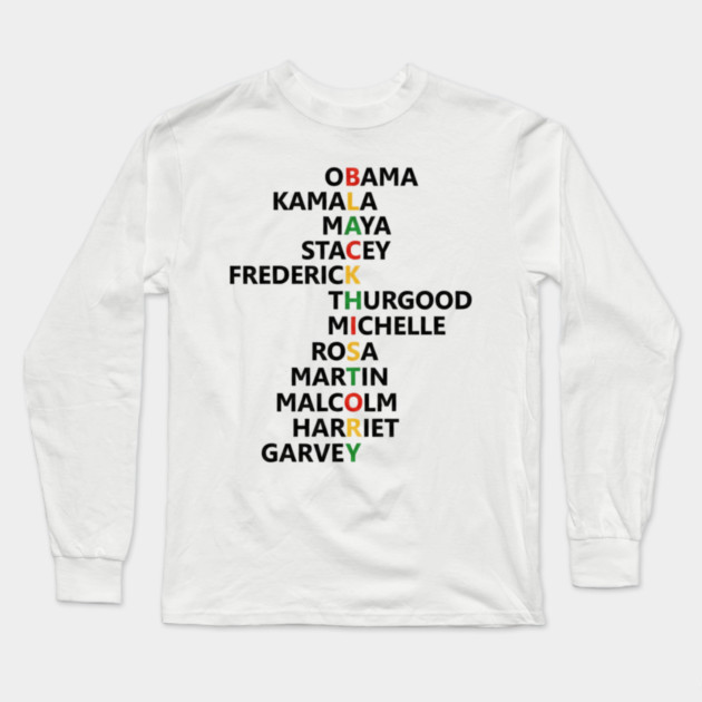 black-history Long Sleeve T-Shirt by BlackMeme94