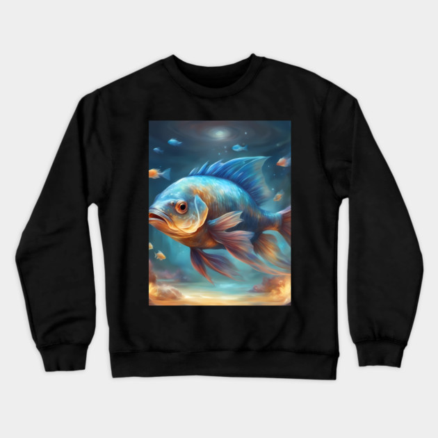 symphony of anger the fish Crewneck Sweatshirt by animegirlnft