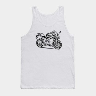 Z1000SX Motorcycle Sketch Art Tank Top