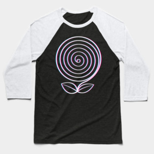 Spiral flower Baseball T-Shirt