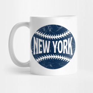New York Retro Baseball - White Mug