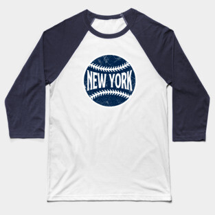 New York Retro Baseball - White Baseball T-Shirt