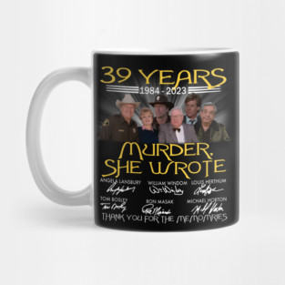 39 years 1984 2023 Murder She wrote signatures Mug