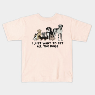 Pet All the Dogs Kids T-Shirt
