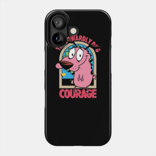 courage dog Phone Case