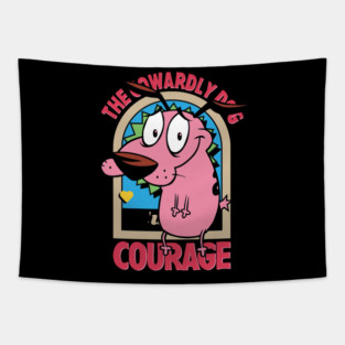 courage dog Tapestry