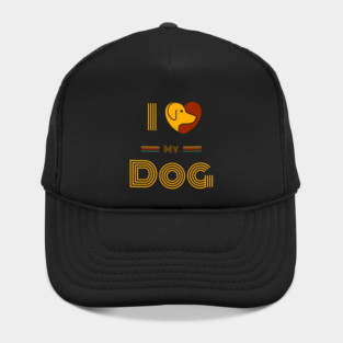 I-Love-My-Dog-Dog-Lover Hat