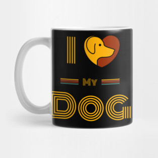 I-Love-My-Dog-Dog-Lover Mug