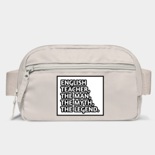 English Teacher  The Man The Myth The Legend, Gift for male english teacher Bag