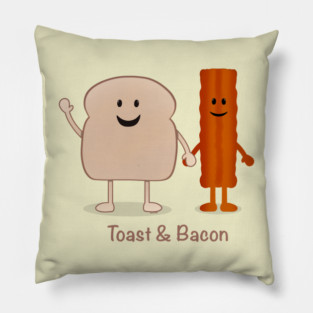 Toast & Bacon Buddies Pillow