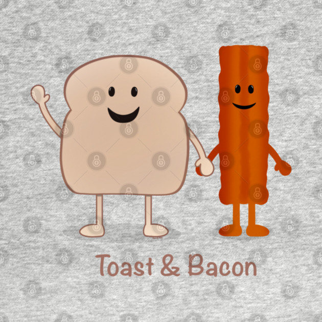 Toast & Bacon Buddies by Coconut Moe Illustrations