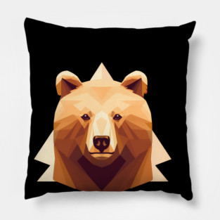 Bear with Maple leafs Canada, Canadian Flag Pillow