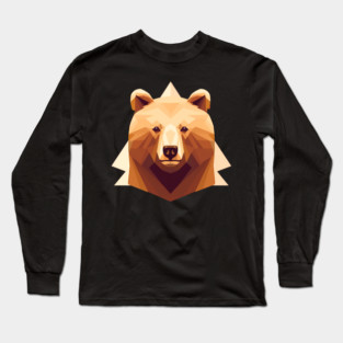 Bear with Maple leafs Canada, Canadian Flag Long Sleeve T-Shirt