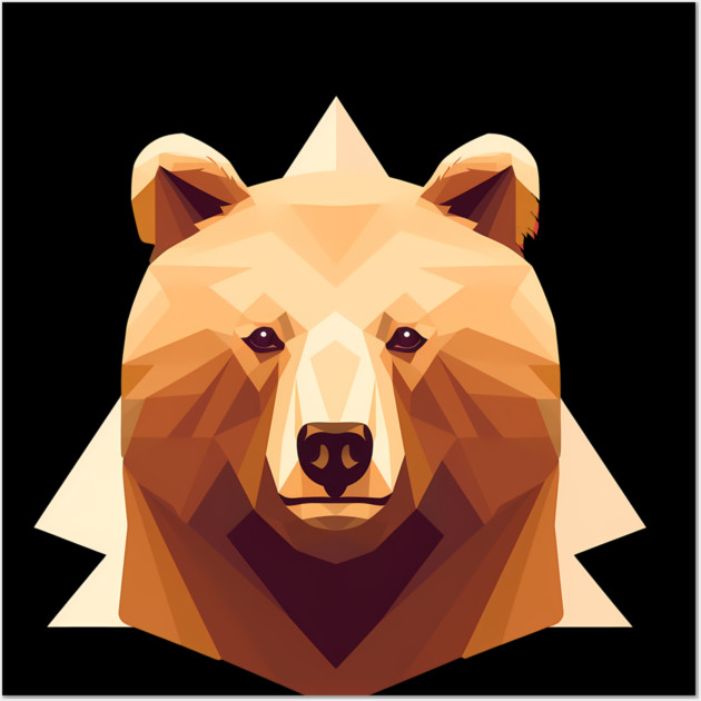 Bear with Maple leafs Canada, Canadian Flag Wall Art by logiamerch