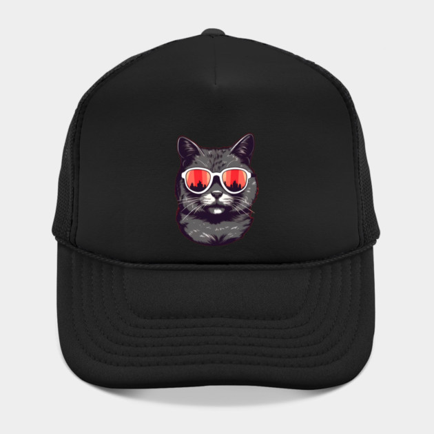 Cat with Maple leafs Canadaian Colors by logiamerch