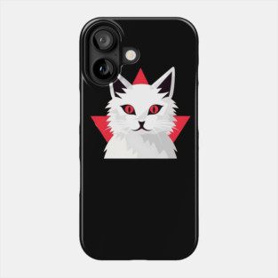 White Cat with Shades, Love Cats Phone Case
