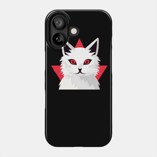 White Cat with Shades, Love Cats Phone Case by logiamerch