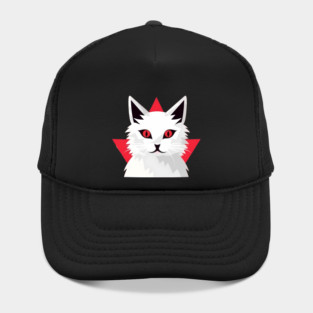 White Cat with Shades, Love Cats Hat