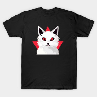 White Cat with Shades, Love Cats T-Shirt