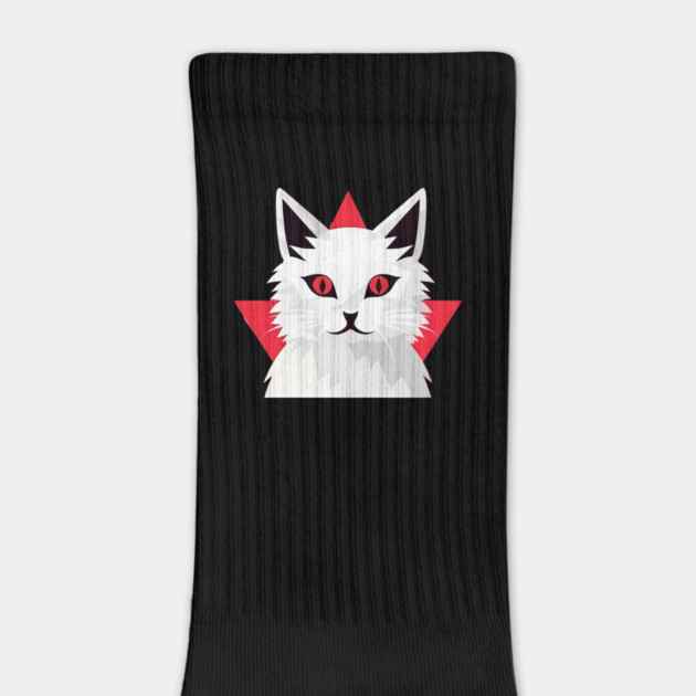 White Cat with Shades, Love Cats by logiamerch